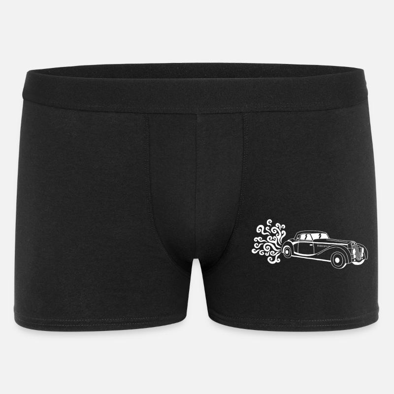 Weißer Oldtimer - Männer Boxer Shorts - Schwarz