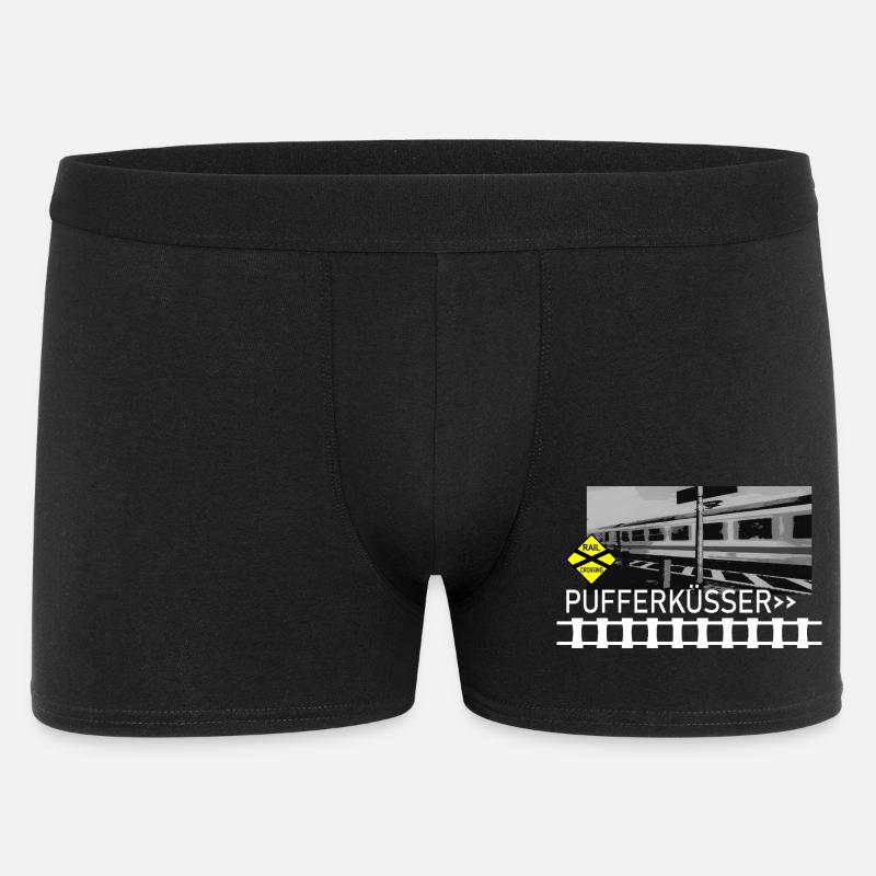 PUFFERKÜSSER - Männer Boxer Shorts - Schwarz