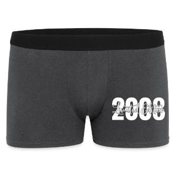 Limited edition 2008 - Männer Boxer Shorts - Anthrazit - Vorne