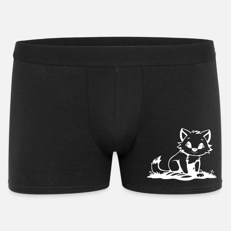 Fuchs - Männer Boxer Shorts - Schwarz