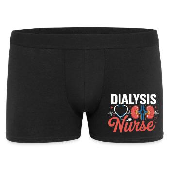Dialysis nurse motif with kidney - Men's Boxer Shorts - black - Front