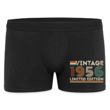 1956 Vintage Retro Geburtstagsgeschenk - Männer Boxer Shorts - Schwarz - Vorne