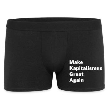 Make Capitalism Great Again - Men's Boxer Shorts - black - Front