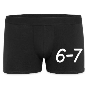 67 - Männer Boxer Shorts - Schwarz - Vorne