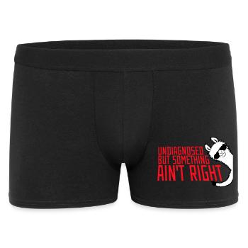 Non diagnostiqué mais quelque chose ne va pas Lama Glasses - Boxer Homme - noir - Devant