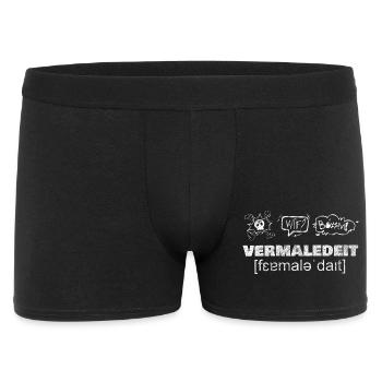 VERMALEDEIT [fɛɐ̯maləˈdaɪ̯t] - Boxer Homme - noir - Devant