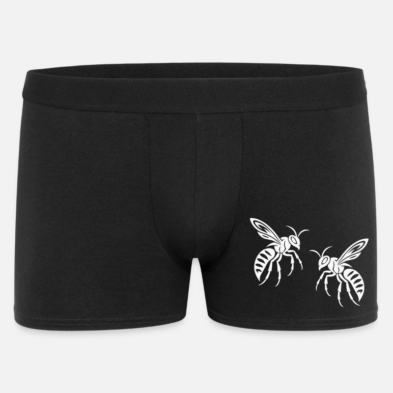 Biene Wespe - Männer Boxer Shorts - Schwarz