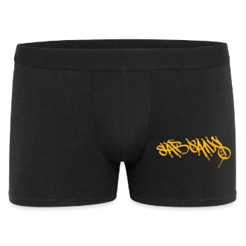 Sargans Souvenir in Orange Street Art - Men's Boxer Shorts - black - Front