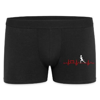Tennis Fille Heartbeat EKG Amateur de Tennis - Boxer Homme - noir - Devant
