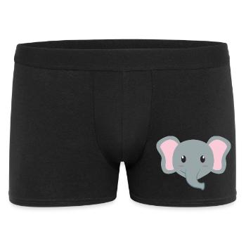 Dessin animé d’éléphant - Boxer Homme - noir - Devant