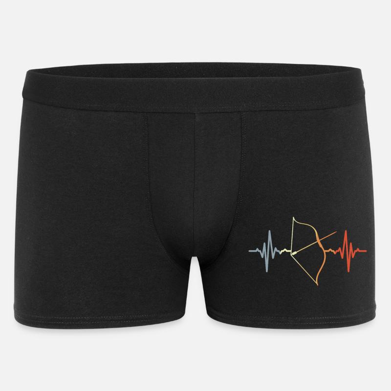 Kompositbogen Kardiogramm - Männer Boxer Shorts - Schwarz