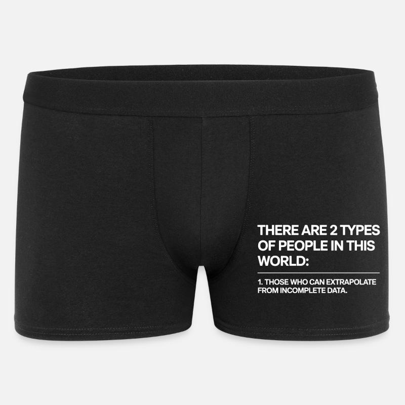 Statistik Analyse Data Science Extrapolation - Männer Boxer Shorts - Schwarz