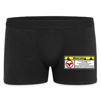 Warning - Boxer Homme - noir - Devant