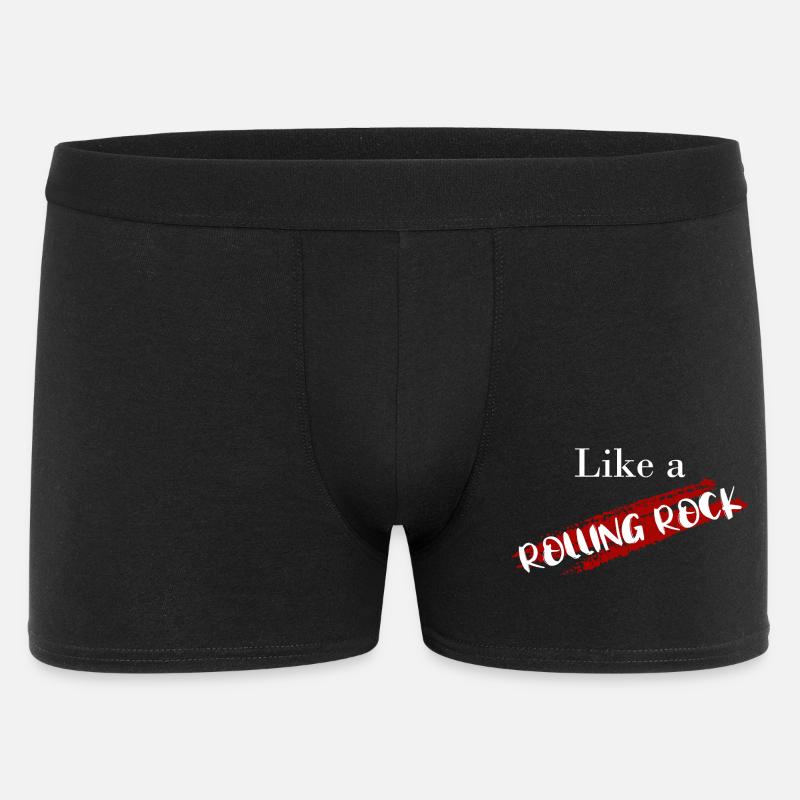 A Rolling Rock - Männer Boxer Shorts - Schwarz