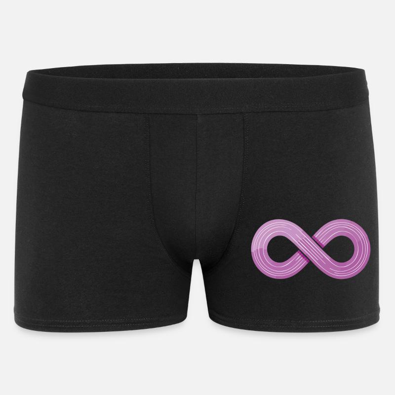 Infinity Flow – Symbol der Agilität - Männer Boxer Shorts - Schwarz