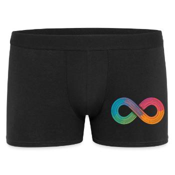 Infinite rainbow or just flow? - Men's Boxer Shorts - black - Front