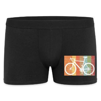 Retro Bicycle Silhouette de VTT - Boxer Homme - noir - Devant