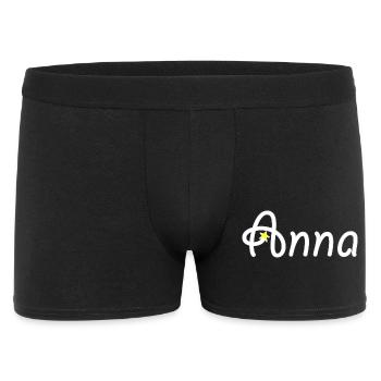 Anna - Männer Boxer Shorts - Schwarz - Vorne