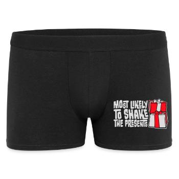 Most Likely to Shake the Presents Christmas Fun - Men's Boxer Shorts - black - Front