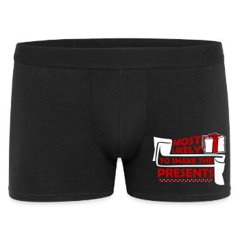 Most Likely to Shake the Presents Christmas Fun - Men's Boxer Shorts - black - Front