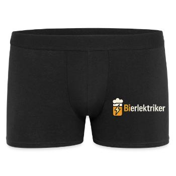 Illustration du blitz de bière : nuage et foudre - Boxer Homme - noir - Devant