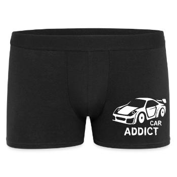 Car Addict – Racing Tuning Design - Männer Boxer Shorts - Schwarz - Vorne