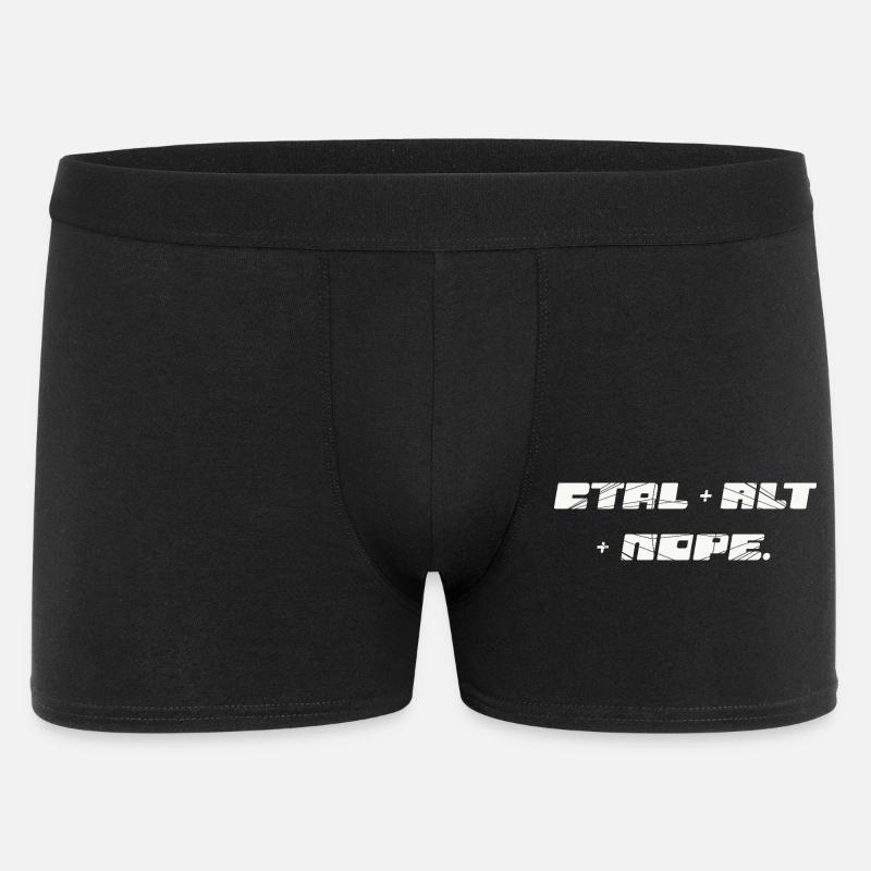 CTRL ALT NOPE - Männer Boxer Shorts - Schwarz