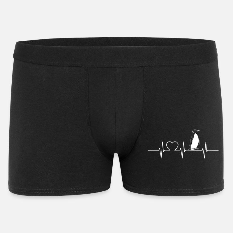 Pinguine Pinguin - Männer Boxer Shorts - Schwarz