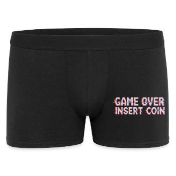 Retro Arcade Playing Pixel Glitch - Men's Boxer Shorts - black - Front