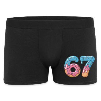 Donut numbers 6 and 7 - Men's Boxer Shorts - black - Front