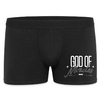God Of Miracles Christian Faith Hope - Men's Boxer Shorts - black - Front
