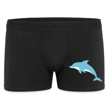 Dauphin Dauphins T-shirt Cadeau - Boxer Homme - noir - Devant