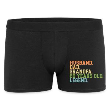 Husband Dad Grandpa 65 Years Old Legend - Men's Boxer Shorts - black - Front