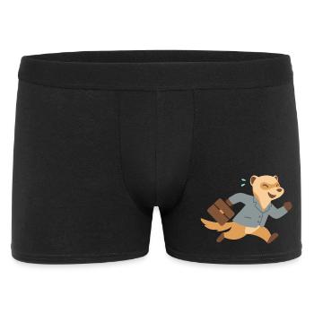 Furet en costume courant avec mallette - Boxer Homme - noir - Devant