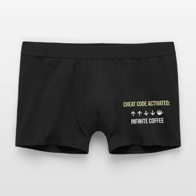 Unendlicher Kaffee Aktiver Cheat-Code Männer Boxer Shorts
