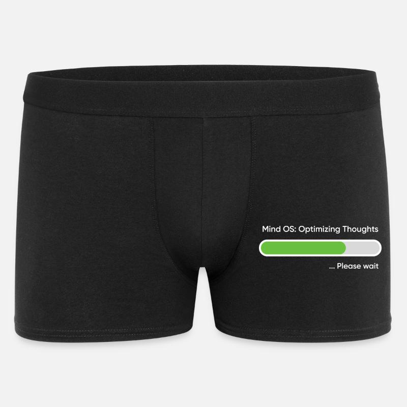 Mind OS Optimizing Thoughts... Please Wait - Boxer Homme - noir