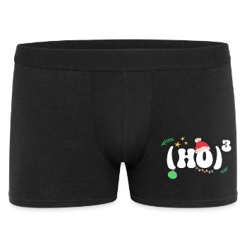 (HO)3 - Hohoho - Christmas Math - Men's Boxer Shorts - black - Front