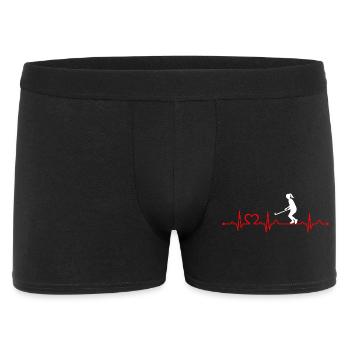 Hockey Girl Heartbeat EKG Hockey Lover Girl - Boxer Homme - noir - Devant