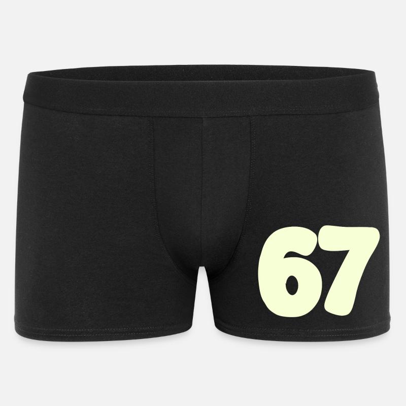 67 - Männer Boxer Shorts - Schwarz
