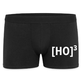 Ho Ho Ho Drôle de Noël - Boxer Homme - noir - Devant