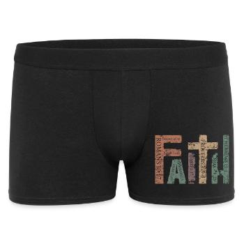 Jesus Christian Catholic Believers Worship Service - Men's Boxer Shorts - black - Front