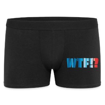 WTF Klimastreifen - Männer Boxer Shorts - Schwarz - Vorne
