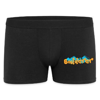 Bouldern Boulderer - Männer Boxer Shorts - Schwarz - Vorne