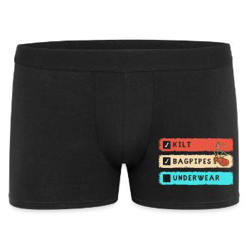 Kilt Scotland Scotland Jupe Tartan - Boxer Homme - noir - Devant