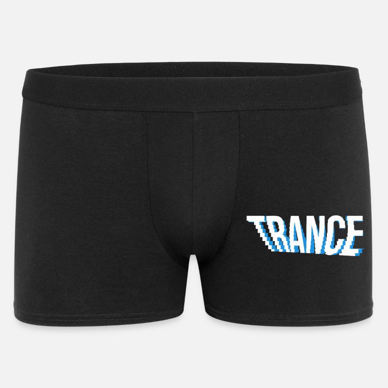 Logo-Design von Trance Music. - Männer Boxer Shorts - Schwarz