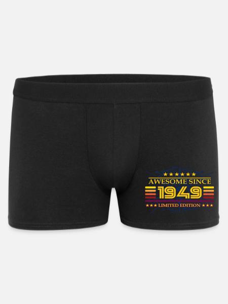 Awesome since 1949 Limited Edition - Männer Boxer Shorts - Schwarz