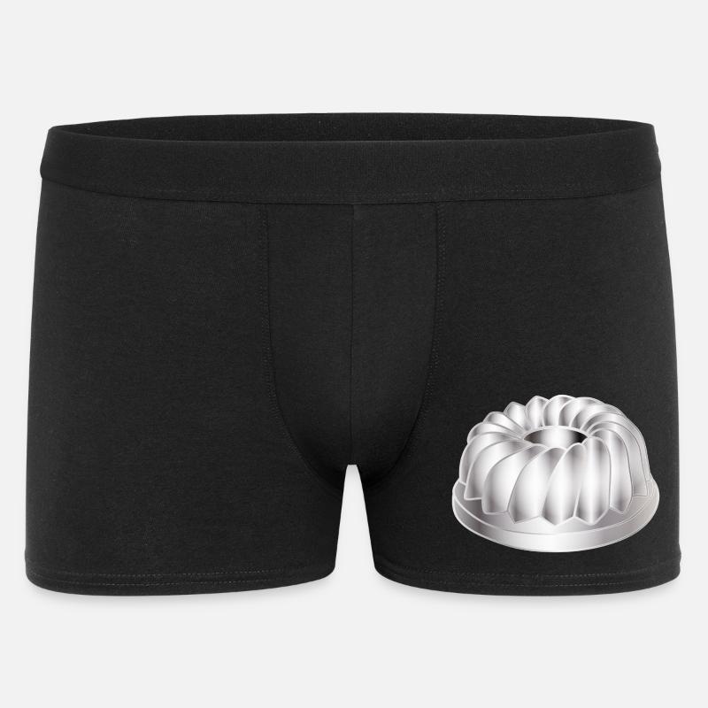 Gugelhupf-Backform – schlichtes Küchenmotiv - Männer Boxer Shorts - Schwarz