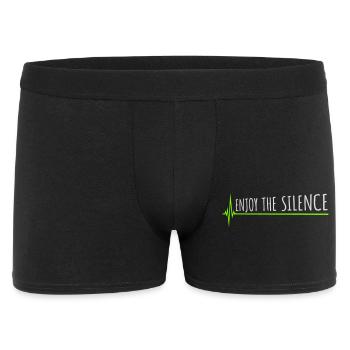 Enjoy The Silence Saying Calm Silence Introvert - Men's Boxer Shorts - black - Front
