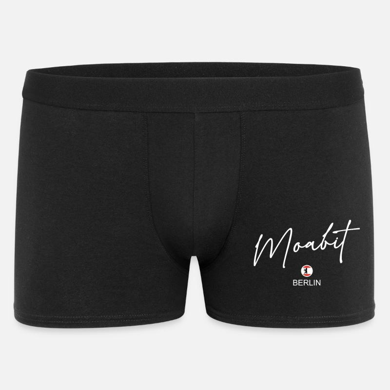 Moabit - Berlin Flag - Berlin Bear - Men's Boxer Shorts - black
