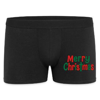 Joyeux Noël Art de texte ludique - Boxer Homme - noir - Devant